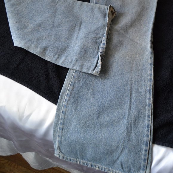 DKNY DISTRESSED RED STITCHING VINTAGE RARE MEN'S JEANS. SIZE 38/32 - Picture 10 of 11